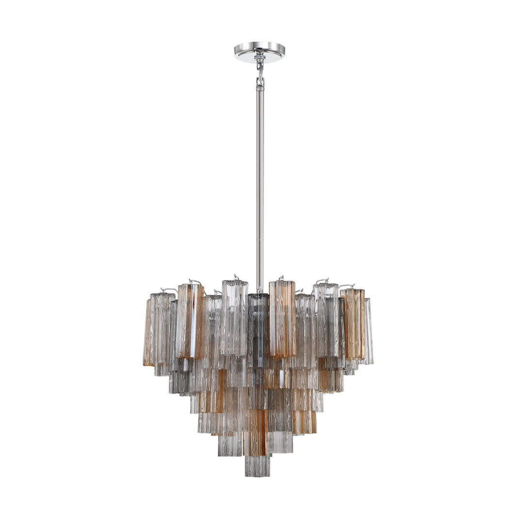 Addis 12 Light Polished Chrome Chandelier Crystorama