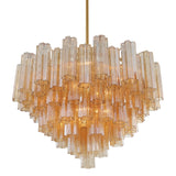 Addis 16 Light Aged Brass Chandelier Crystorama