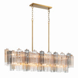 Addis 14 Light Aged Brass Chandelier Crystorama