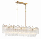 Addis 14 Light Aged Brass Chandelier Crystorama