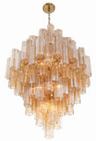 Addis 20 Light Aged Brass Chandelier Crystorama