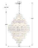 Addis 20 Light Polished Chrome Chandelier Crystorama