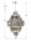 Addis 20 Light Polished Chrome Chandelier Crystorama