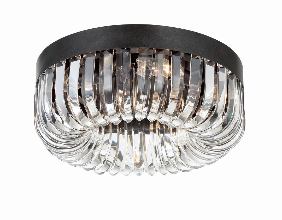 Crystorama Crystorama Alister 5 Light Charcoal Bronze Flush Mount