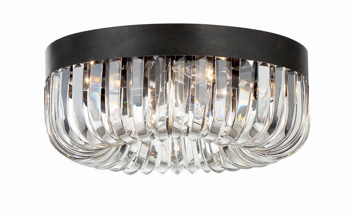 Crystorama Crystorama Alister 5 Light Charcoal Bronze Flush Mount