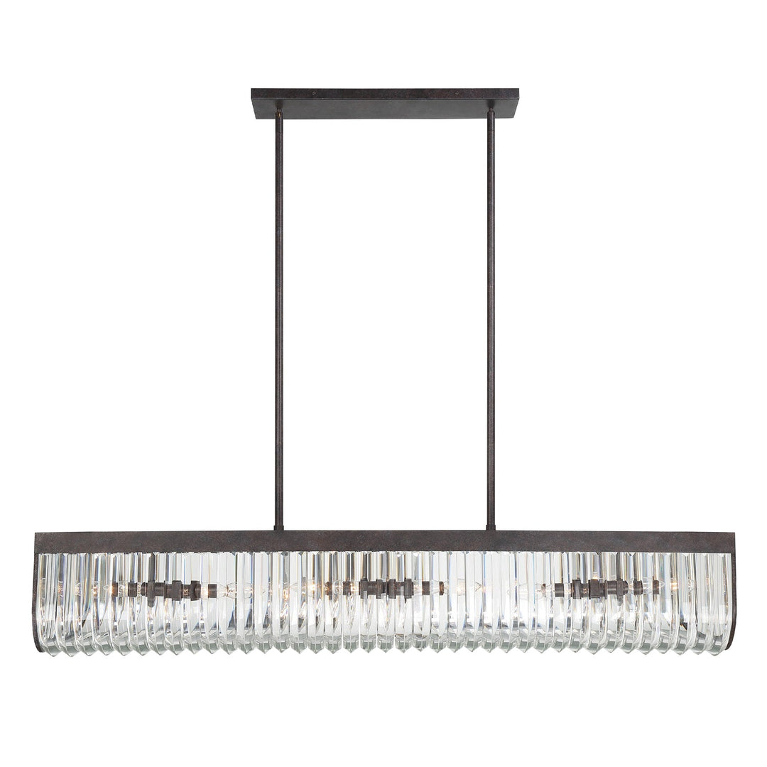 Alister 6 Light Charcoal Bronze Chandelier Crystorama