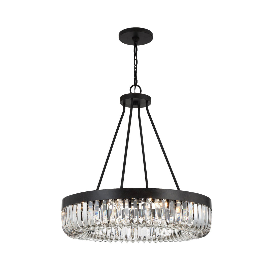 Alister 10 Light Charcoal Bronze Chandelier Crystorama