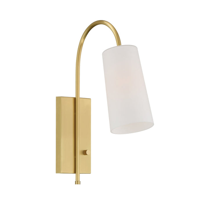 Alexa 1 Light Aged Brass Task Sconce Crystorama