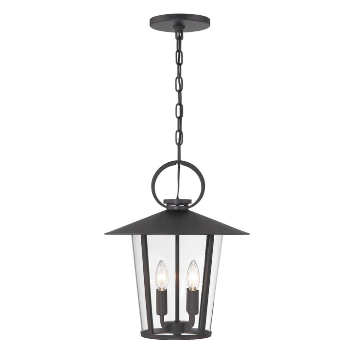 Andover 4 Light Matte Black Outdoor Pendant Crystorama