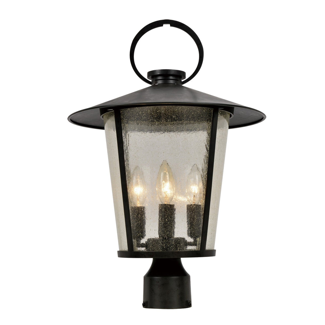 Crystorama Crystorama Andover 4 Light Matte Black Outdoor Post