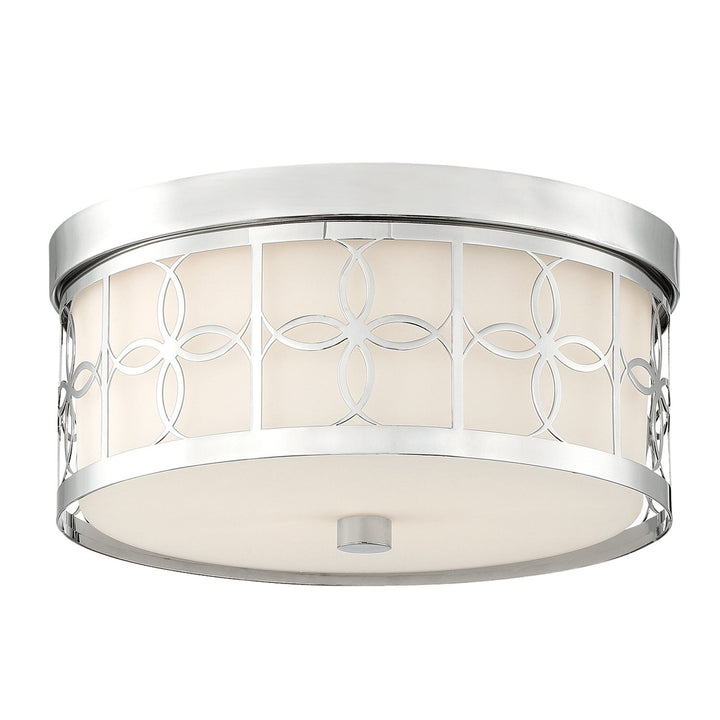 Crystorama Crystorama Anniversary 2 Light Polished Nickel Flush Mount