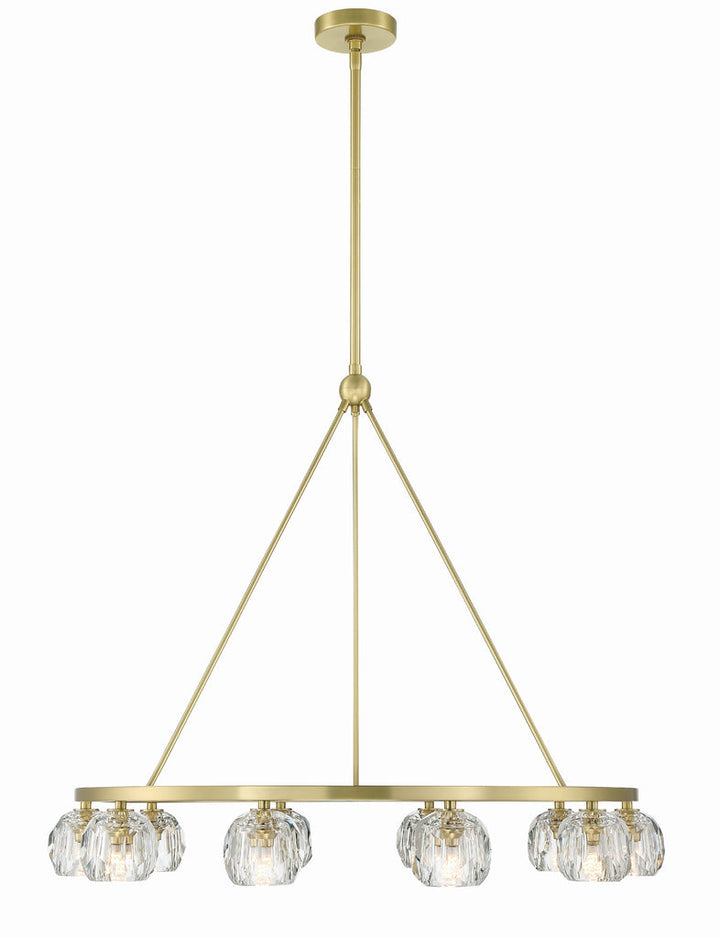 Aragon 10 Light Soft Brass Chandelier Crystorama