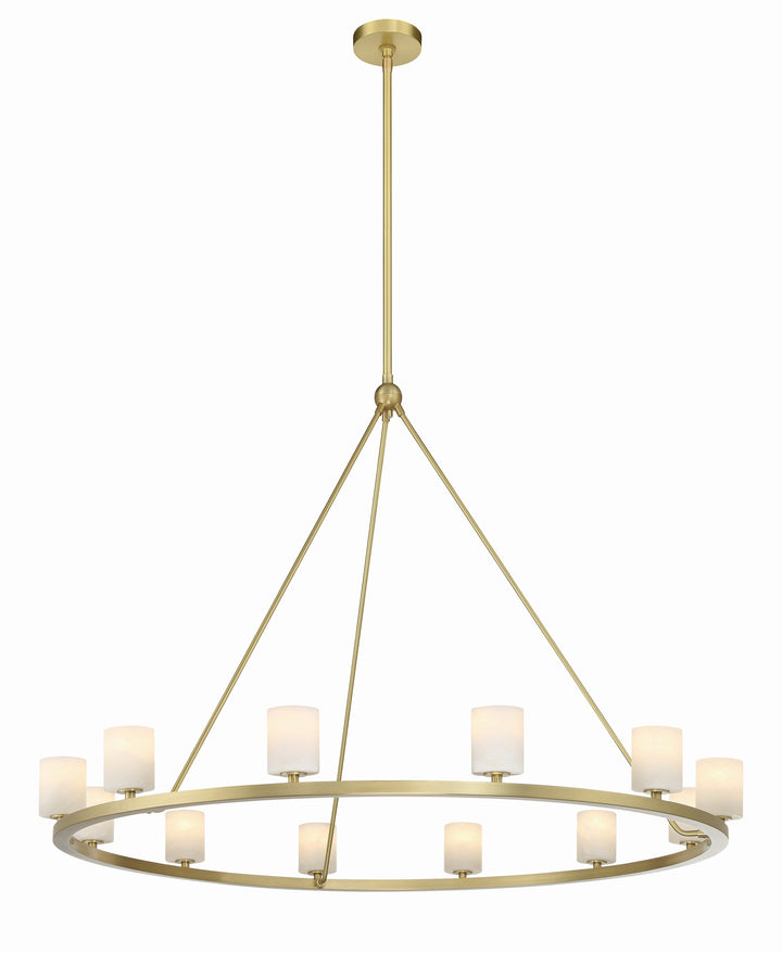 Aragon 12 Light Soft Brass Chandelier Crystorama