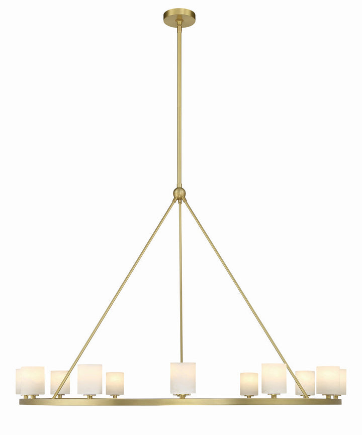 Aragon 12 Light Soft Brass Chandelier Crystorama