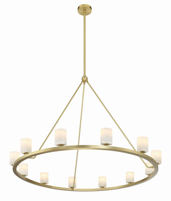 Aragon 12 Light Soft Brass Chandelier Crystorama