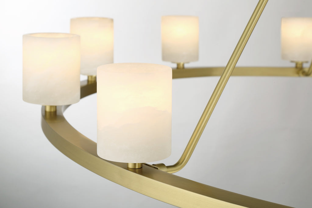 Aragon 12 Light Soft Brass Chandelier Crystorama