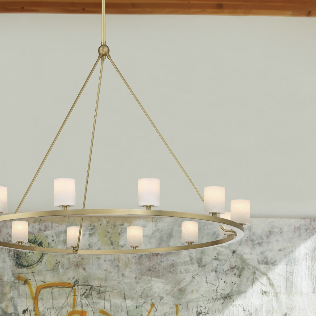 Aragon 12 Light Soft Brass Chandelier Crystorama