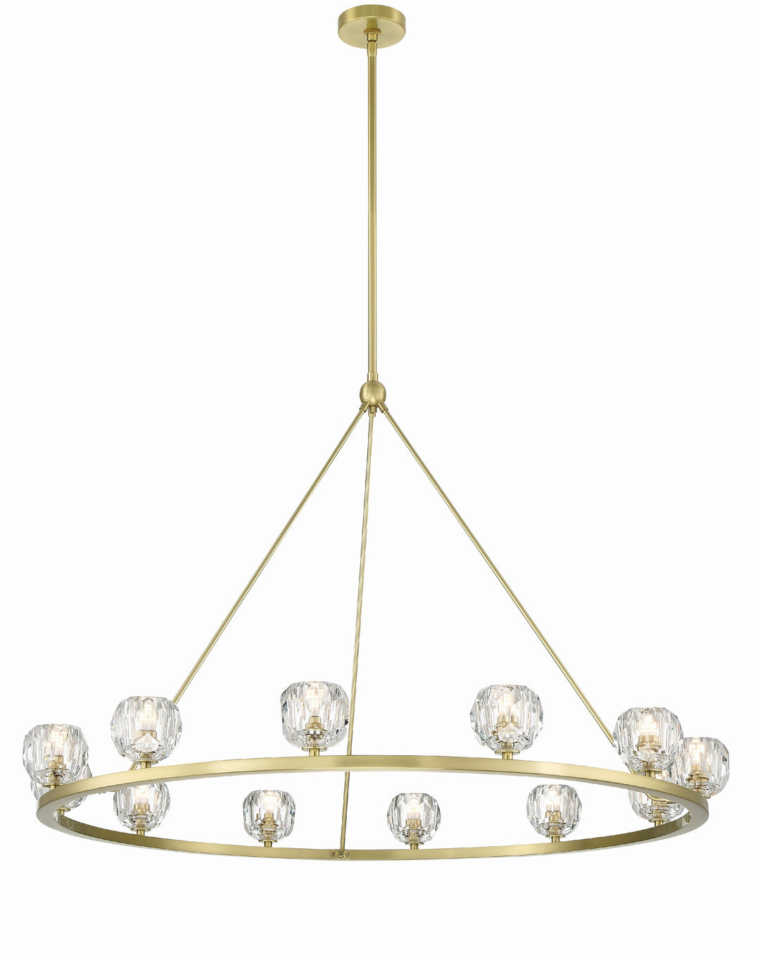 Aragon 12 Light Soft Brass Chandelier Crystorama