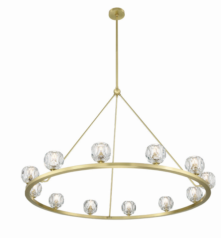 Aragon 12 Light Soft Brass Chandelier Crystorama