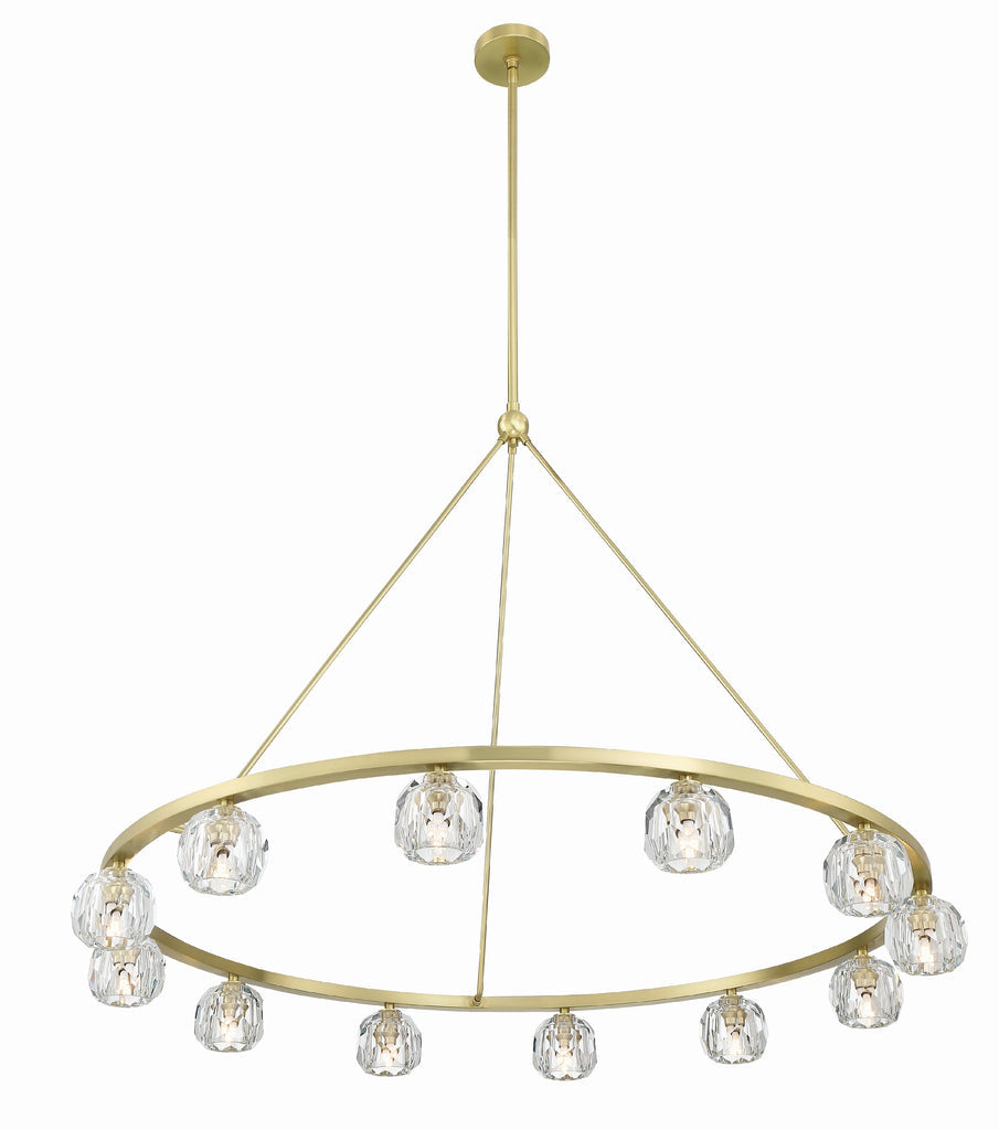 Aragon 12 Light Soft Brass Chandelier Crystorama