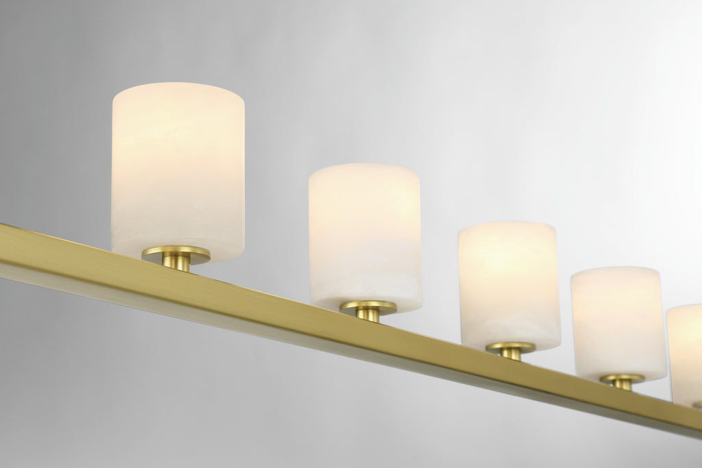 Aragon 7 Light Soft Brass Chandelier Crystorama