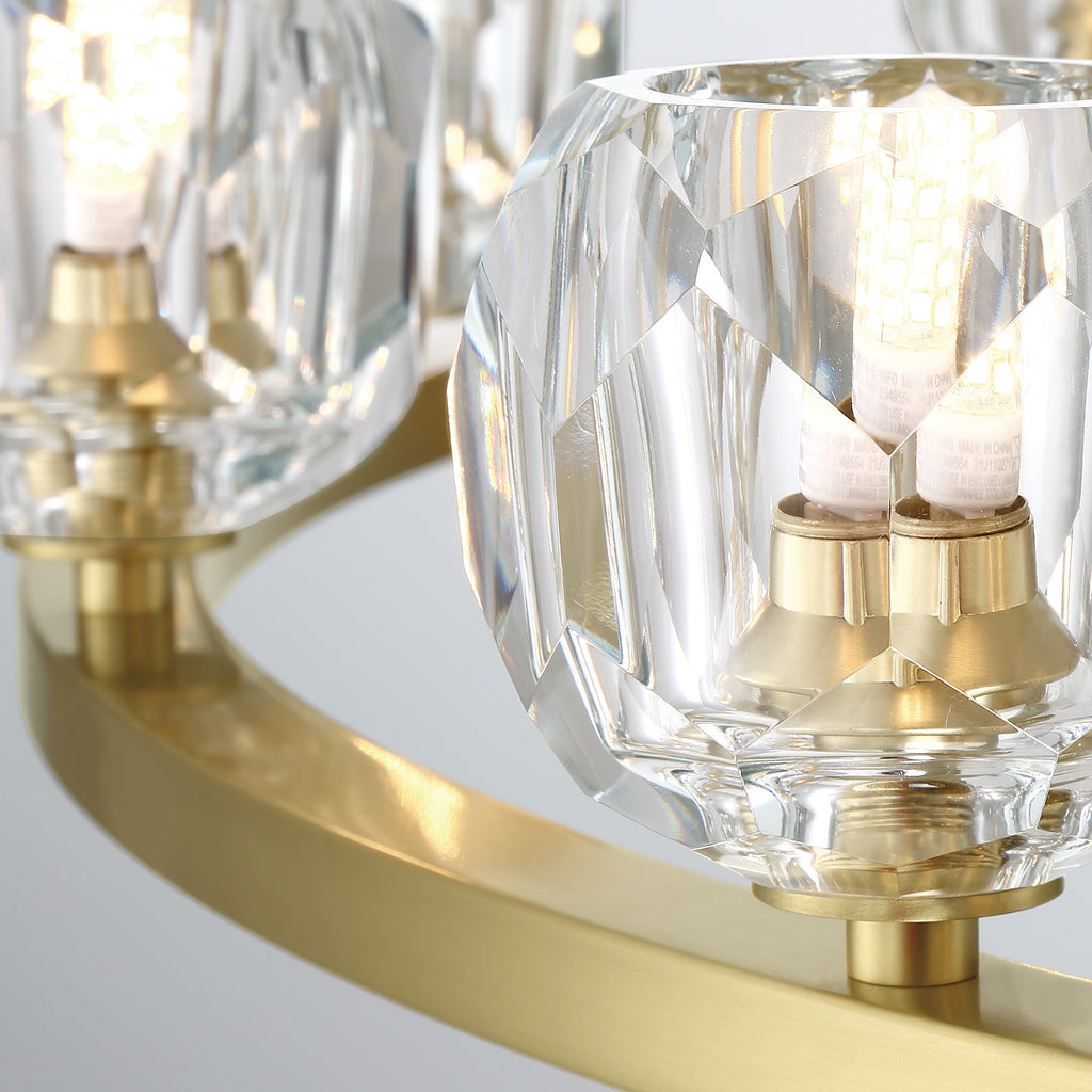 Aragon 30 Light Soft Brass Chandelier Crystorama