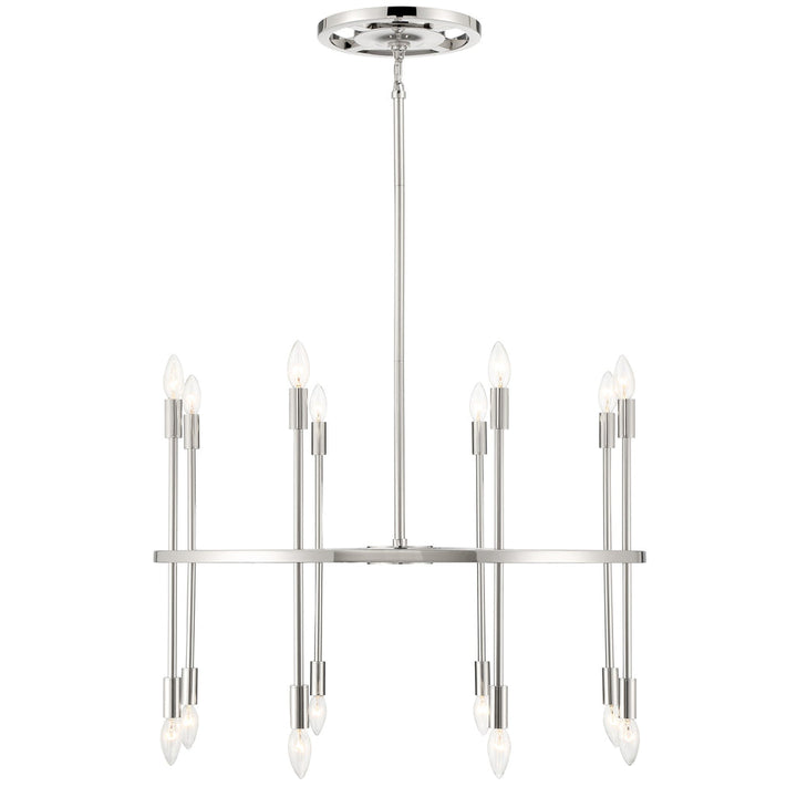 Aries 16 Light Polished Nickel Chandelier Crystorama