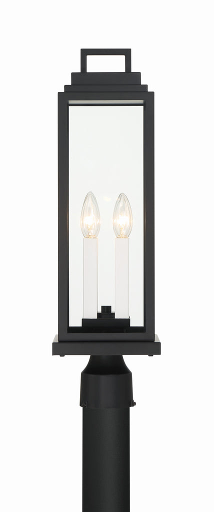 Crystorama Crystorama Aspen 4 Light Matte Black Outdoor Post