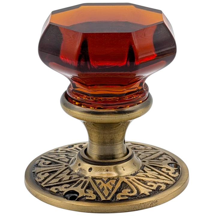COPPER MOUNTAIN HARDWARE Eastlake Crystal Fluted Door Knob in Several Finishes