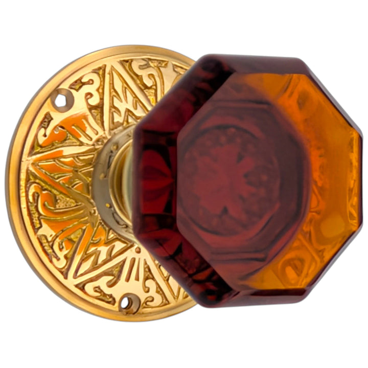 COPPER MOUNTAIN HARDWARE Eastlake Crystal Fluted Door Knob in Several Finishes