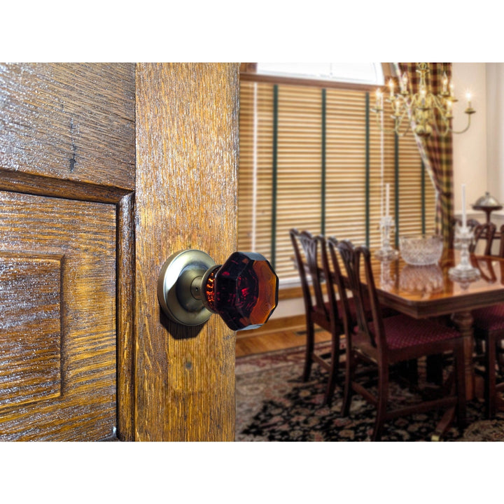  Magnifique™ Classic Door Set with Amber Glass Knobs (Several Finishes Available)