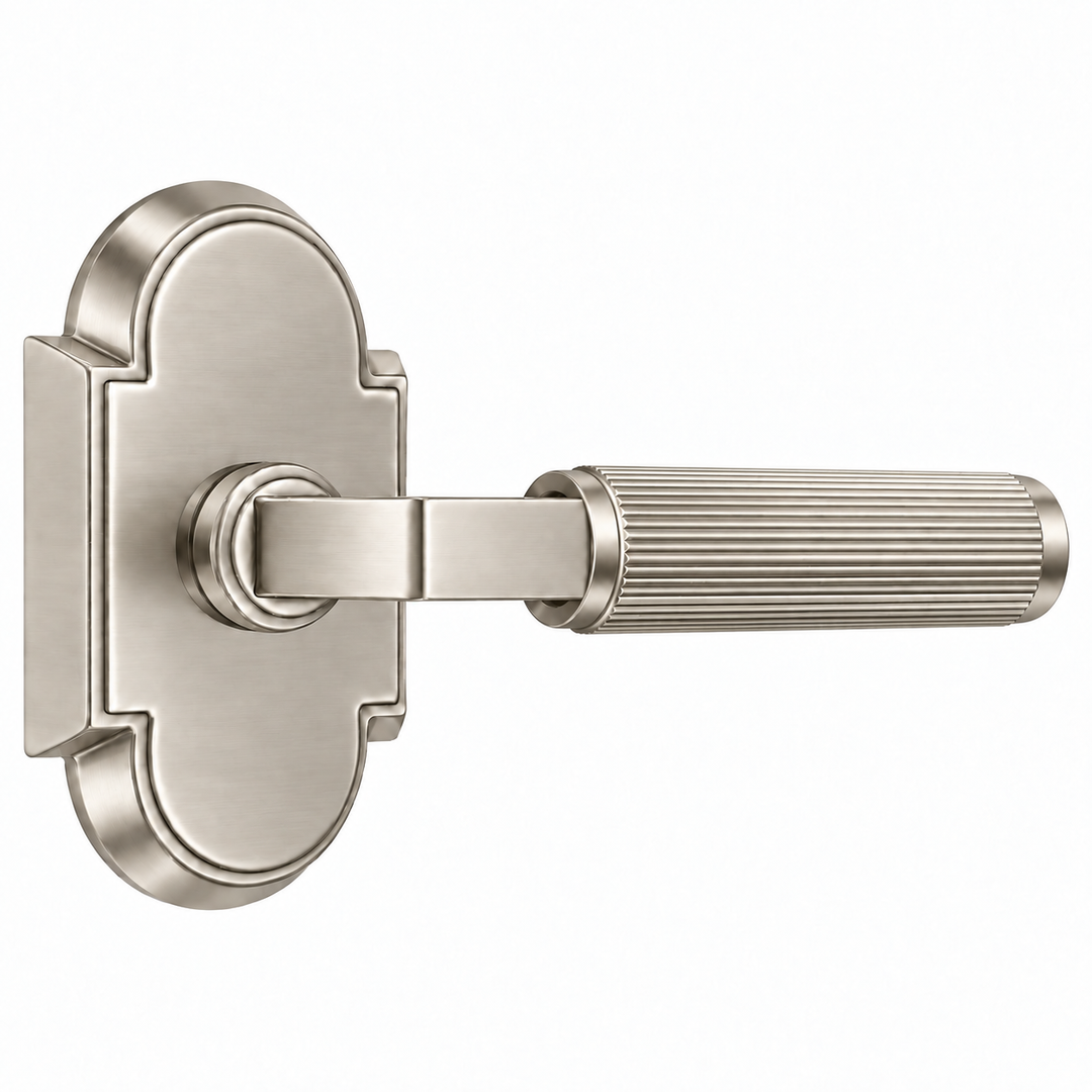 Magnifique® Arched Door Set with Modern Reed Lever (Several Finishes Available)