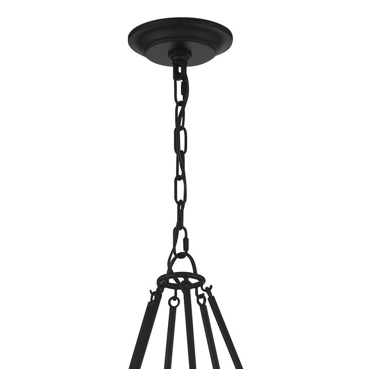 Bailey 8 Light Matte Black Chandelier Crystorama