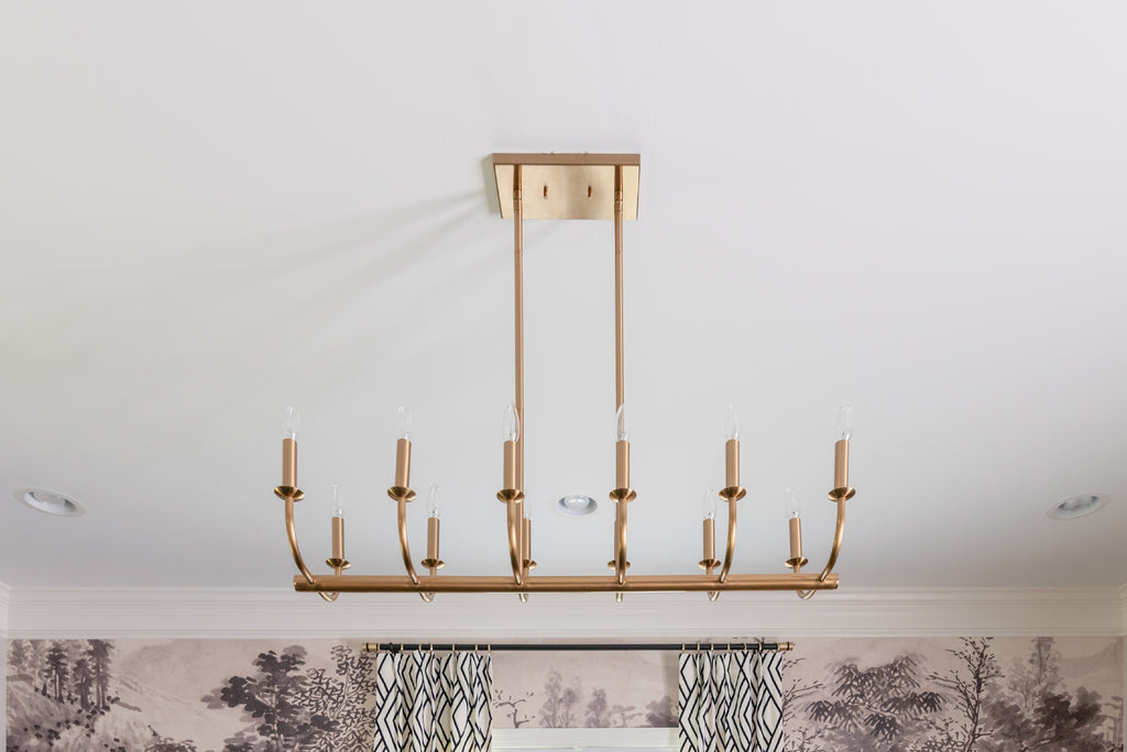 Bailey 12 Light Aged Brass Chandelier Crystorama