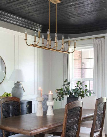 Bailey 12 Light Aged Brass Chandelier Crystorama