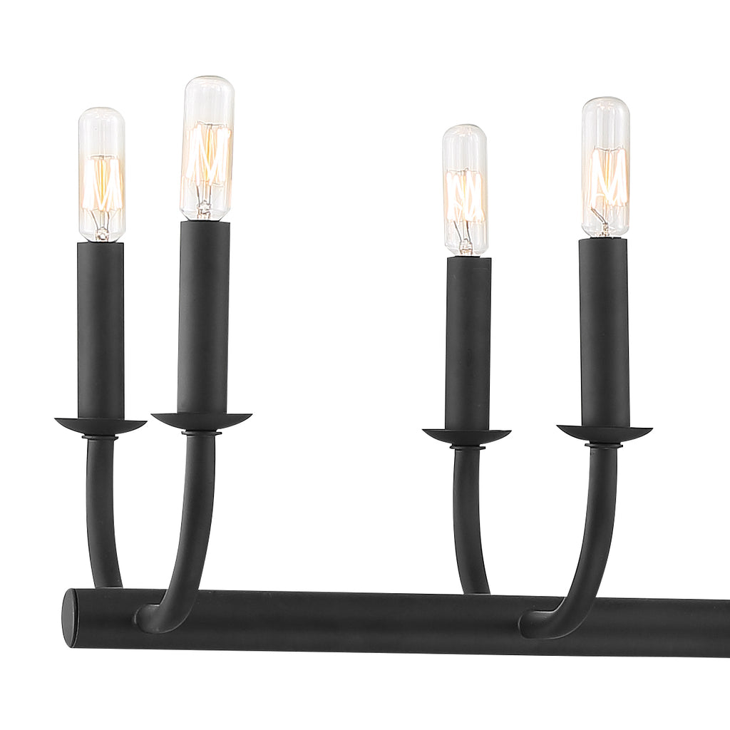 Bailey 12 Light Matte Black Chandelier Crystorama