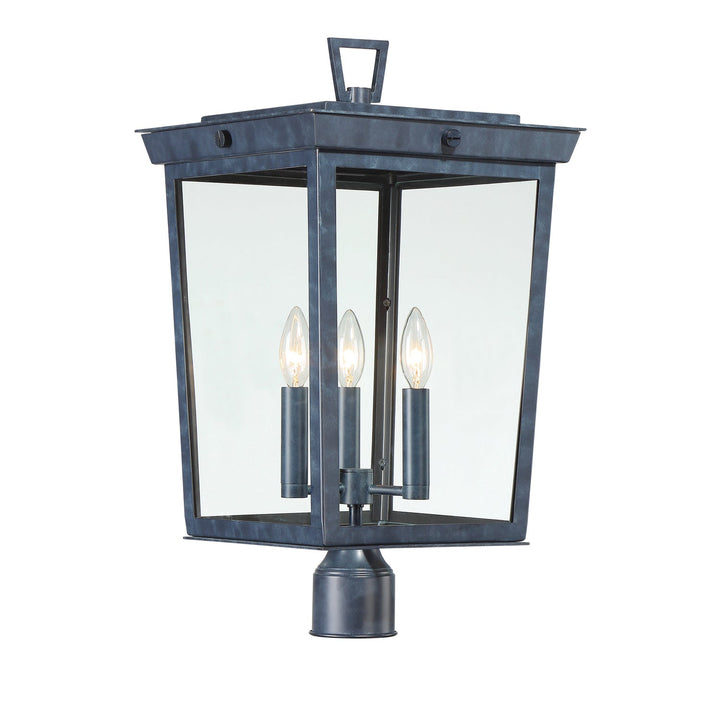 Crystorama Crystorama Belmont 3 Light Graphite Outdoor Post