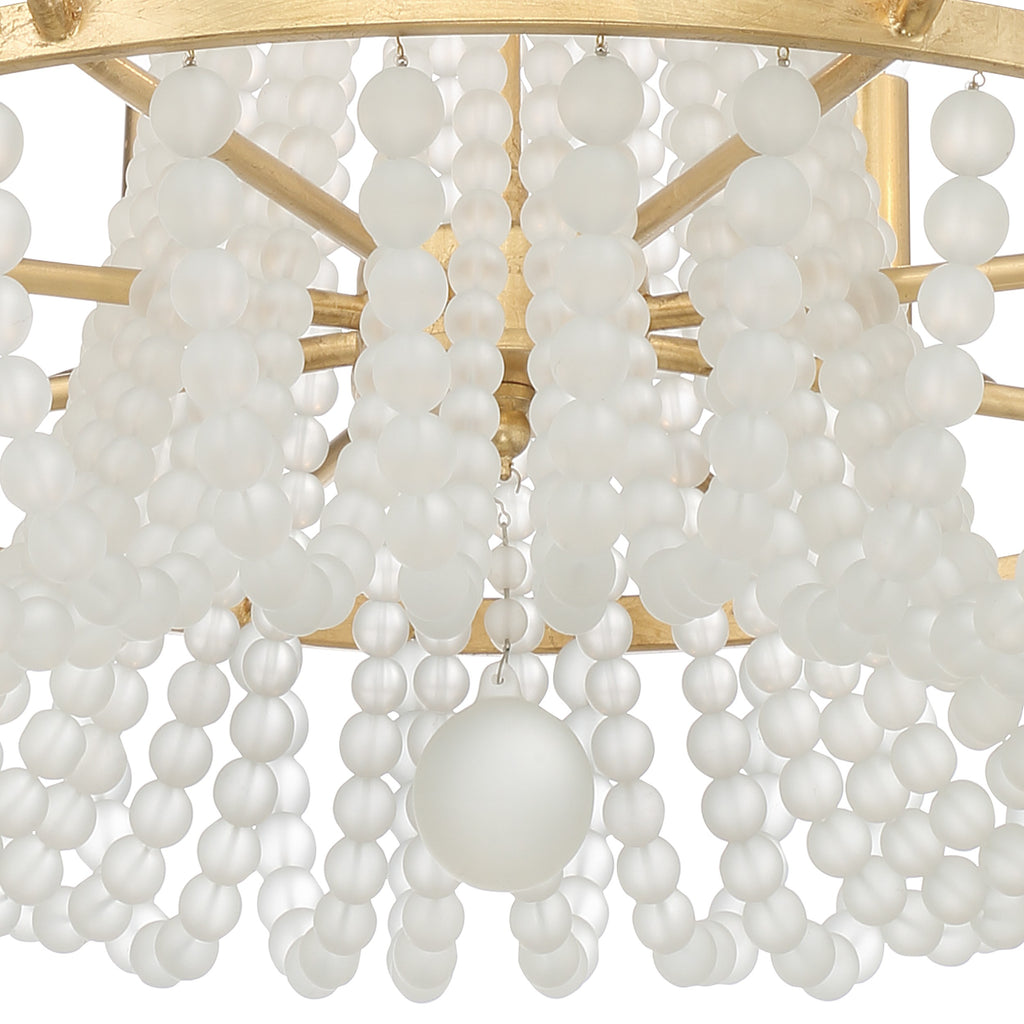 Bella 8 Light Antique Gold Chandelier Crystorama