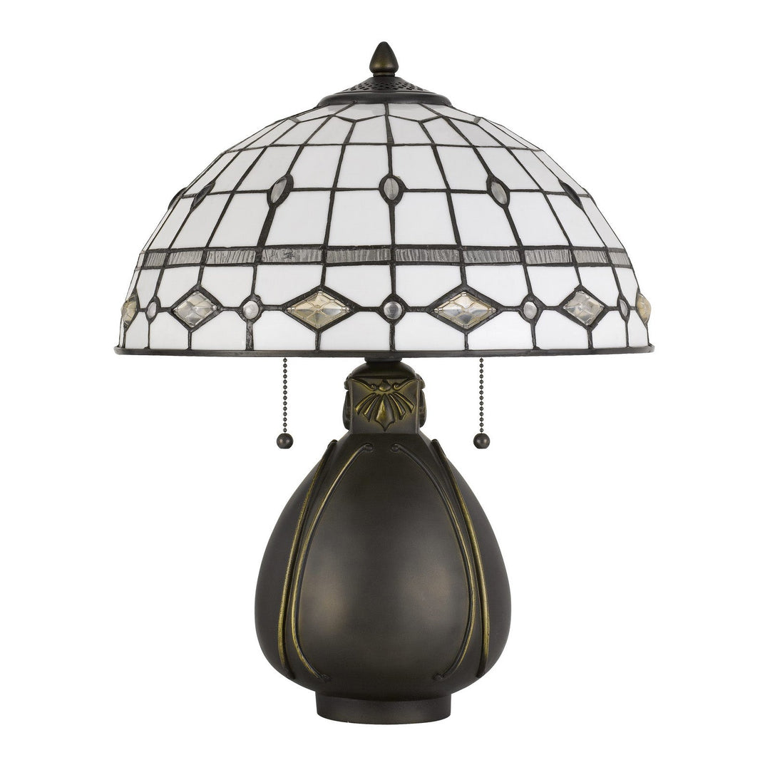 60W X 2 TIFFANY TABLE LAMP Cal Lighting