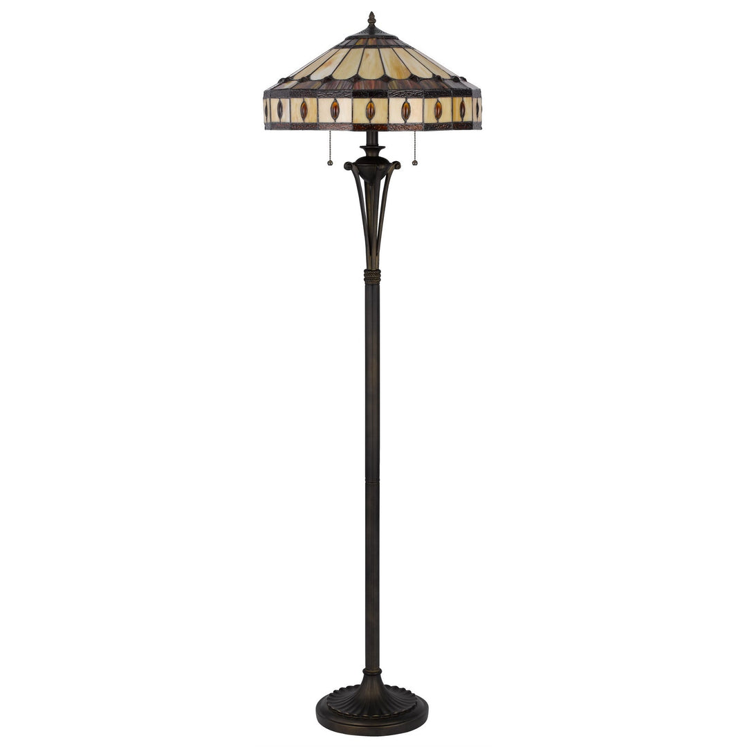 60W X 2 TIFFANY FLOOR LAMP Cal Lighting