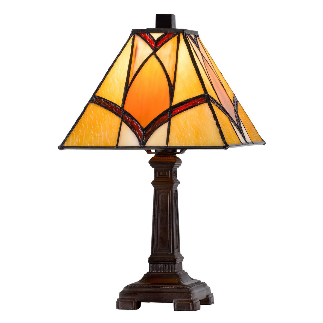 40W METAL/RESIN TIFFANY ACCENT LAMP WITH INLINE SWITCH Cal Lighting