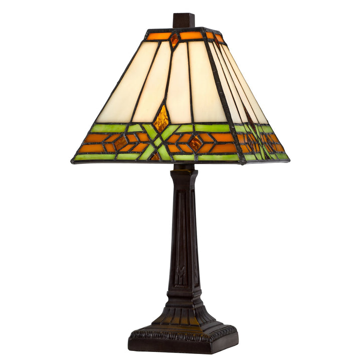 40W METAL/RESIN TIFFANY ACCENT LAMP WITH INLINE SWITCH Cal Lighting