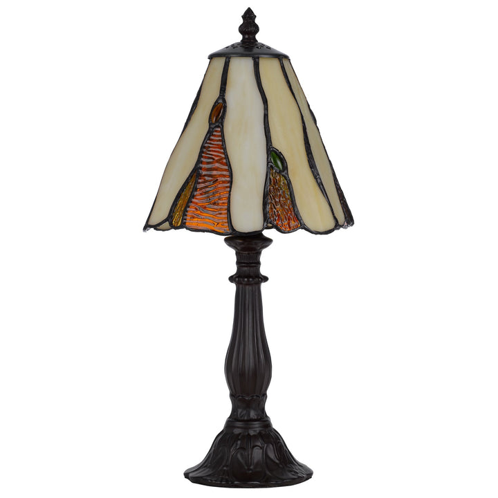 40W METAL/RESIN TIFFANY ACCENT LAMP WITH INLINE SWITCH Cal Lighting