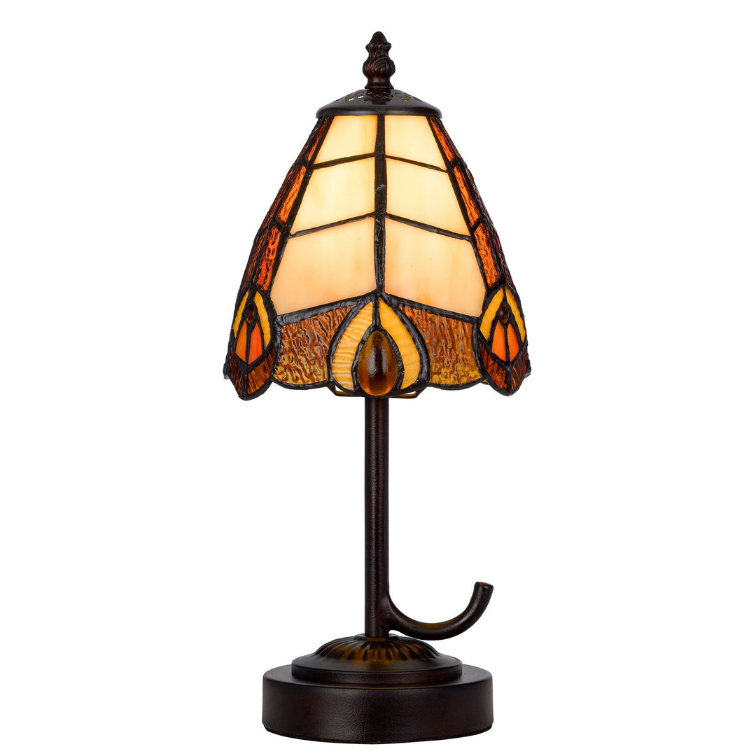 40W METAL/RESIN TIFFANY ACCENT LAMP WITH INLINE SWITCH Cal Lighting