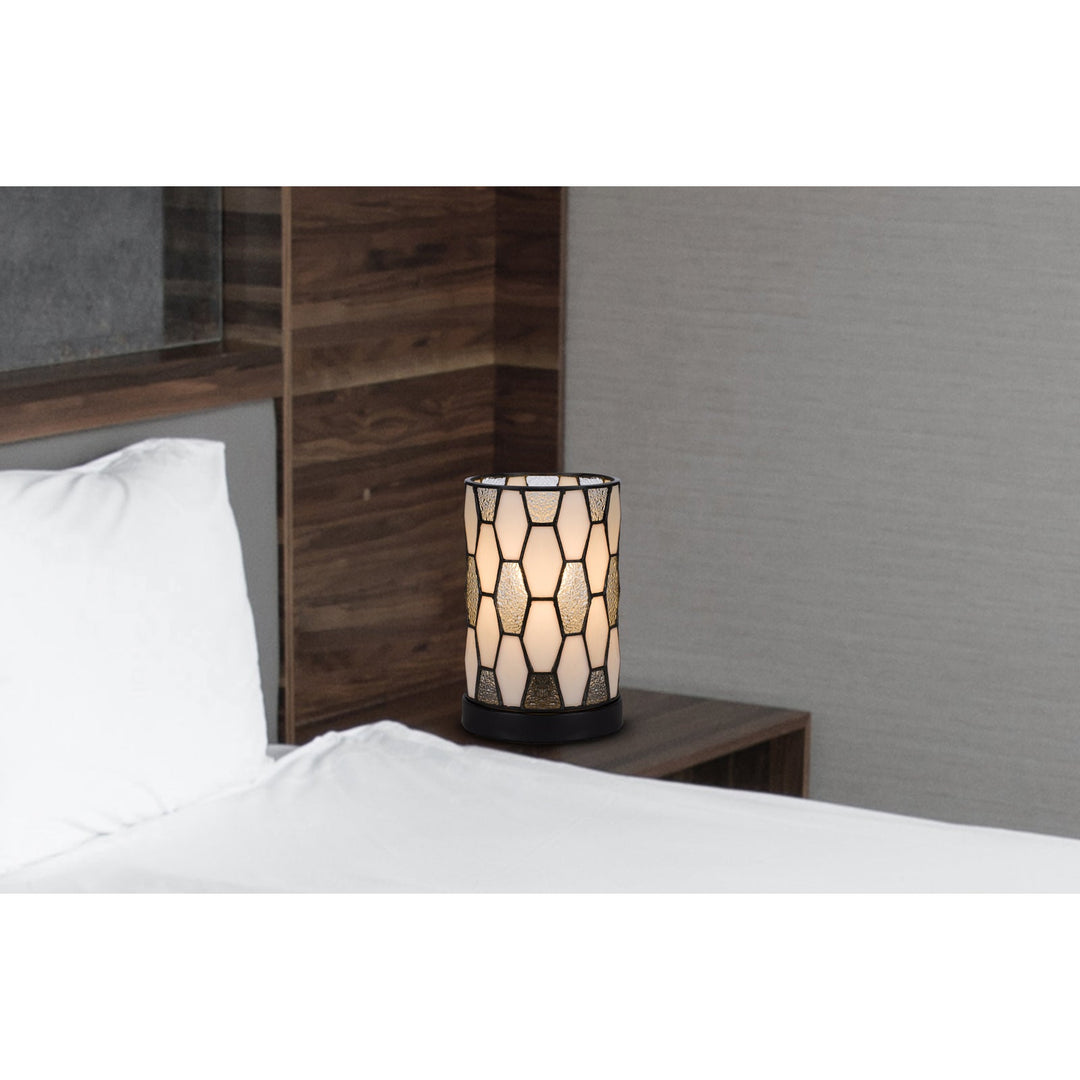 40W METAL/RESIN TIFFANY ACCENT LAMP WITH INLINE SWITCH Cal Lighting