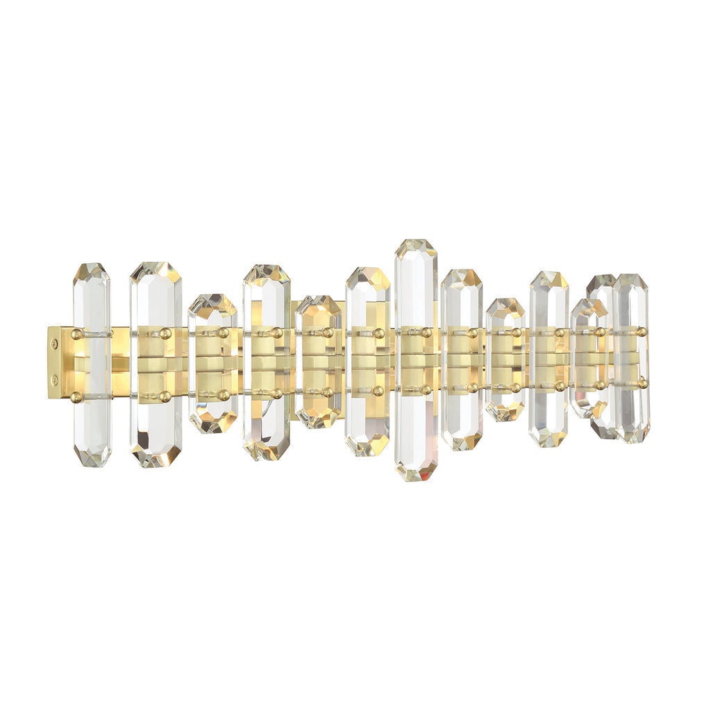 Crystorama Crystorama Bolton 3 Light Aged Brass Bathroom Vanity