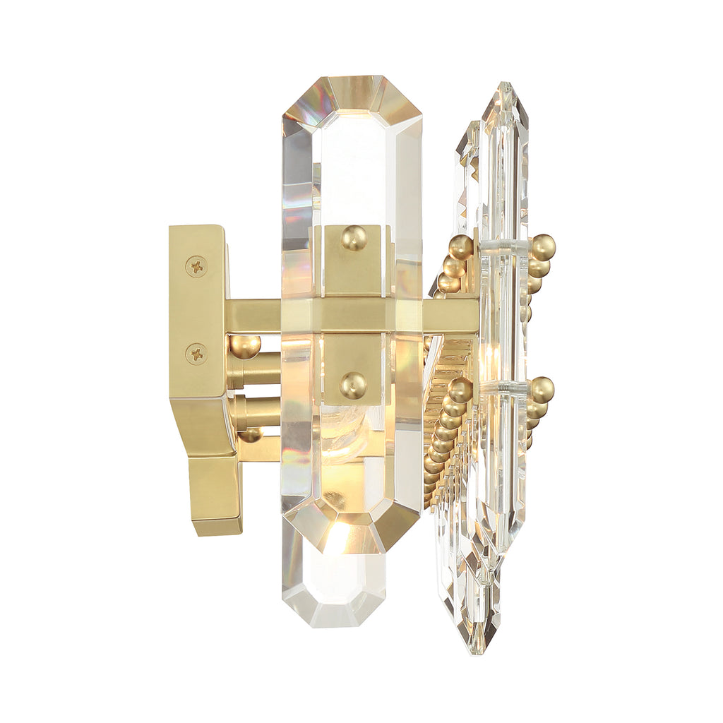 Crystorama Crystorama Bolton 3 Light Aged Brass Bathroom Vanity