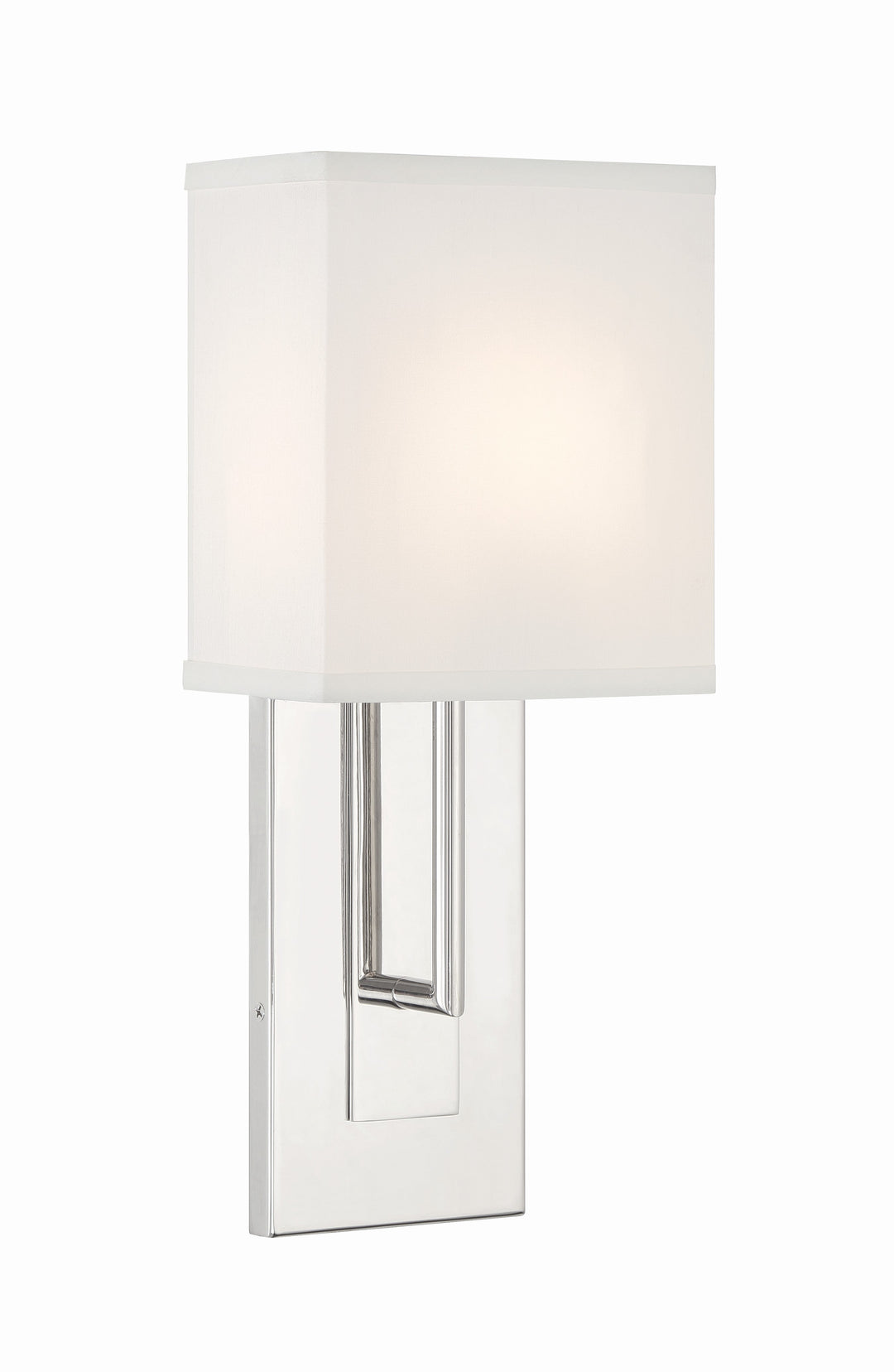 Brent 1 Light Polished Nickel Sconce Crystorama