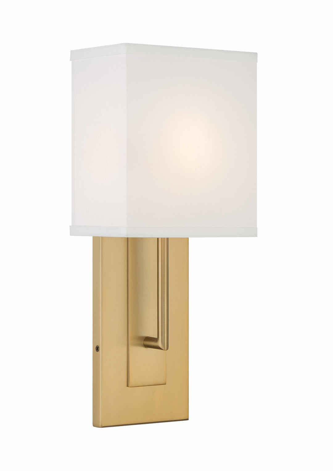 Brent 1 Light Vibrant Gold Sconce Crystorama