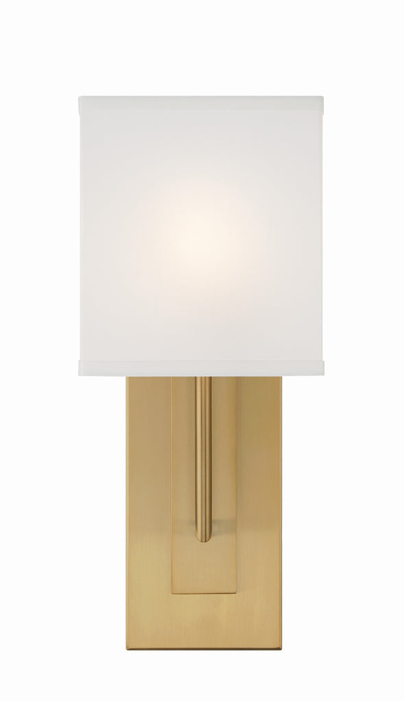 Brent 1 Light Vibrant Gold Sconce Crystorama